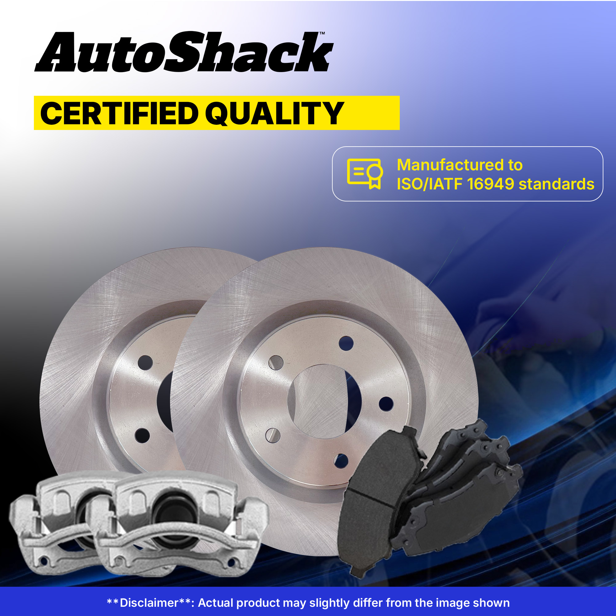 Rear Brake Rotors Ceramic Pads Calipers for Subaru Forester Crosstrek 2.0L - Picture 7 of 7