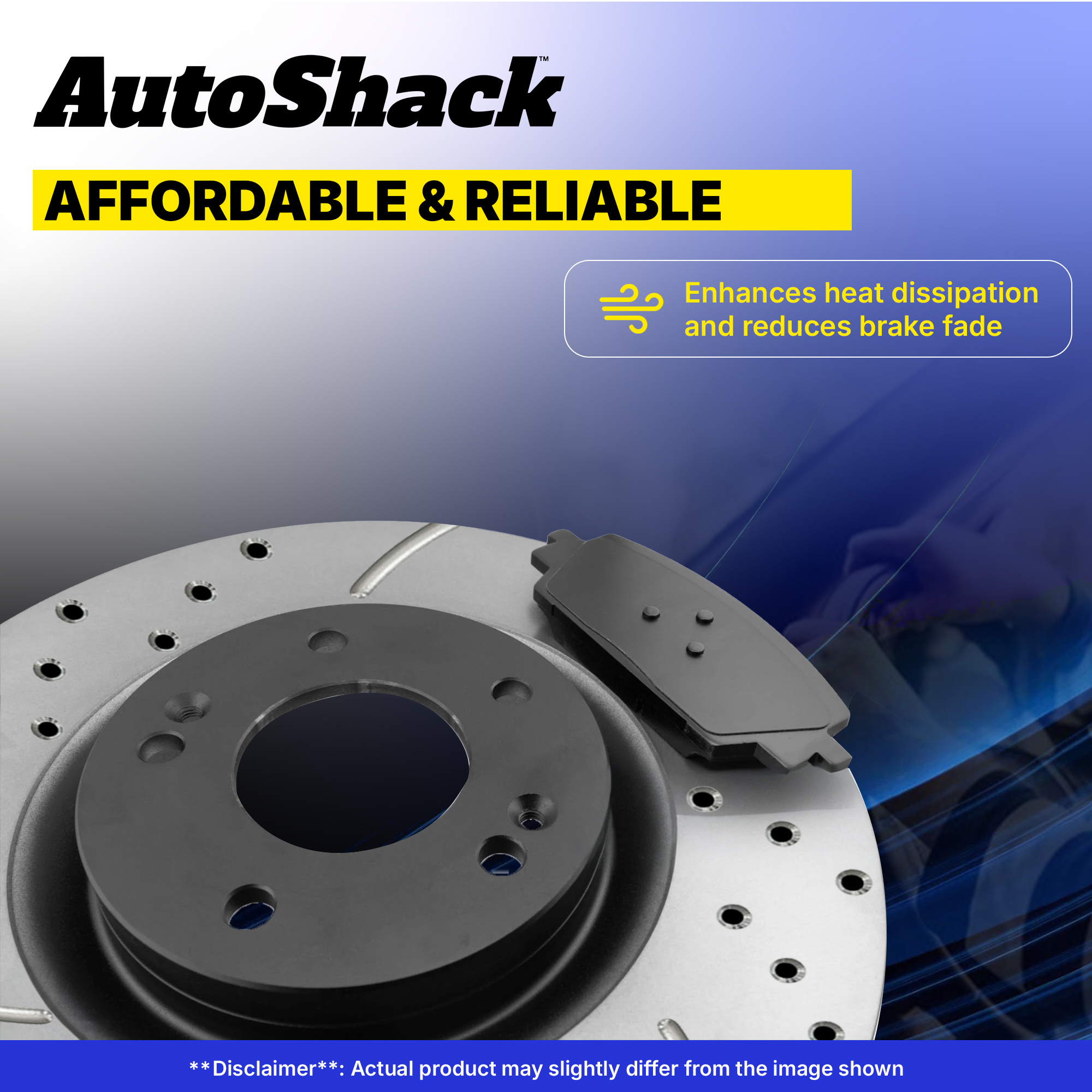 Front Rear Drilled Slotted Brake Rotors Ceramic Pads for Cadillac DTS 4.6L - Picture 5 of 7