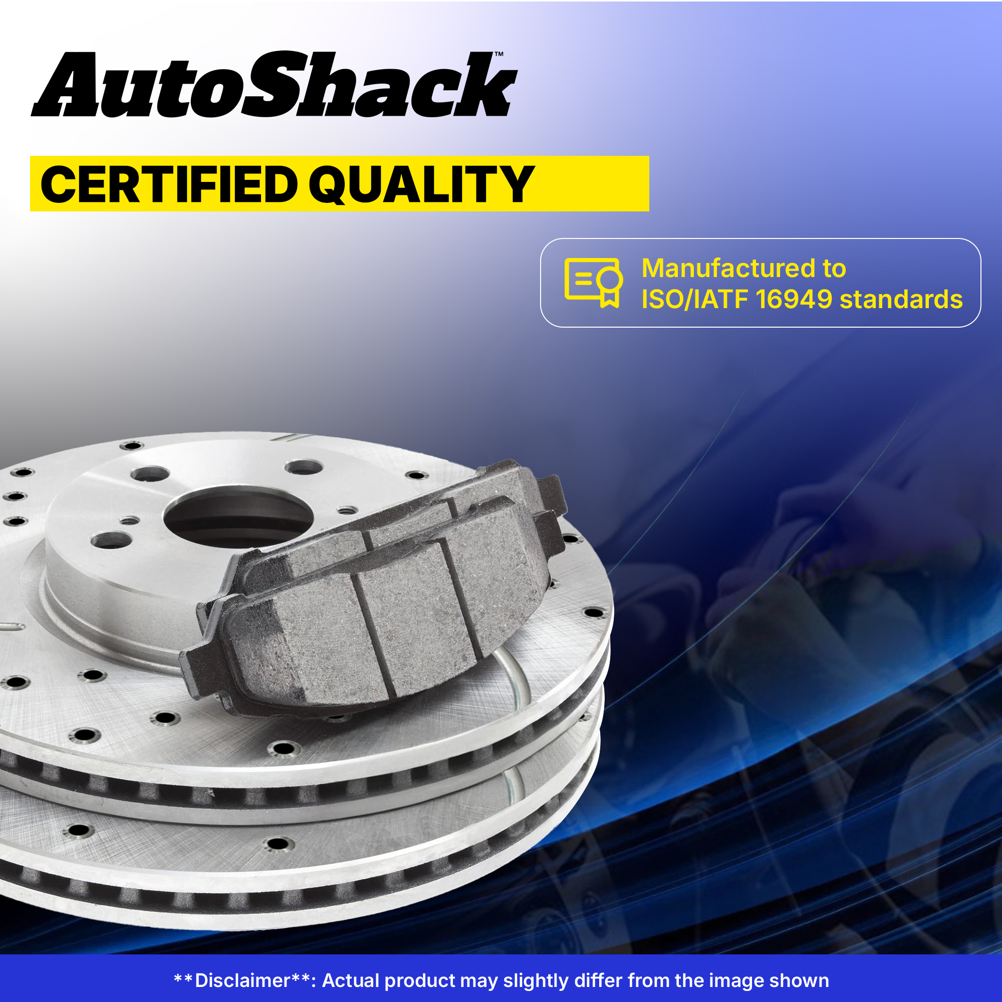 Front Drilled Disc Rotors Ceramic Brake Pads for Chevy Silverado 1500 5.3L - Picture 7 of 7