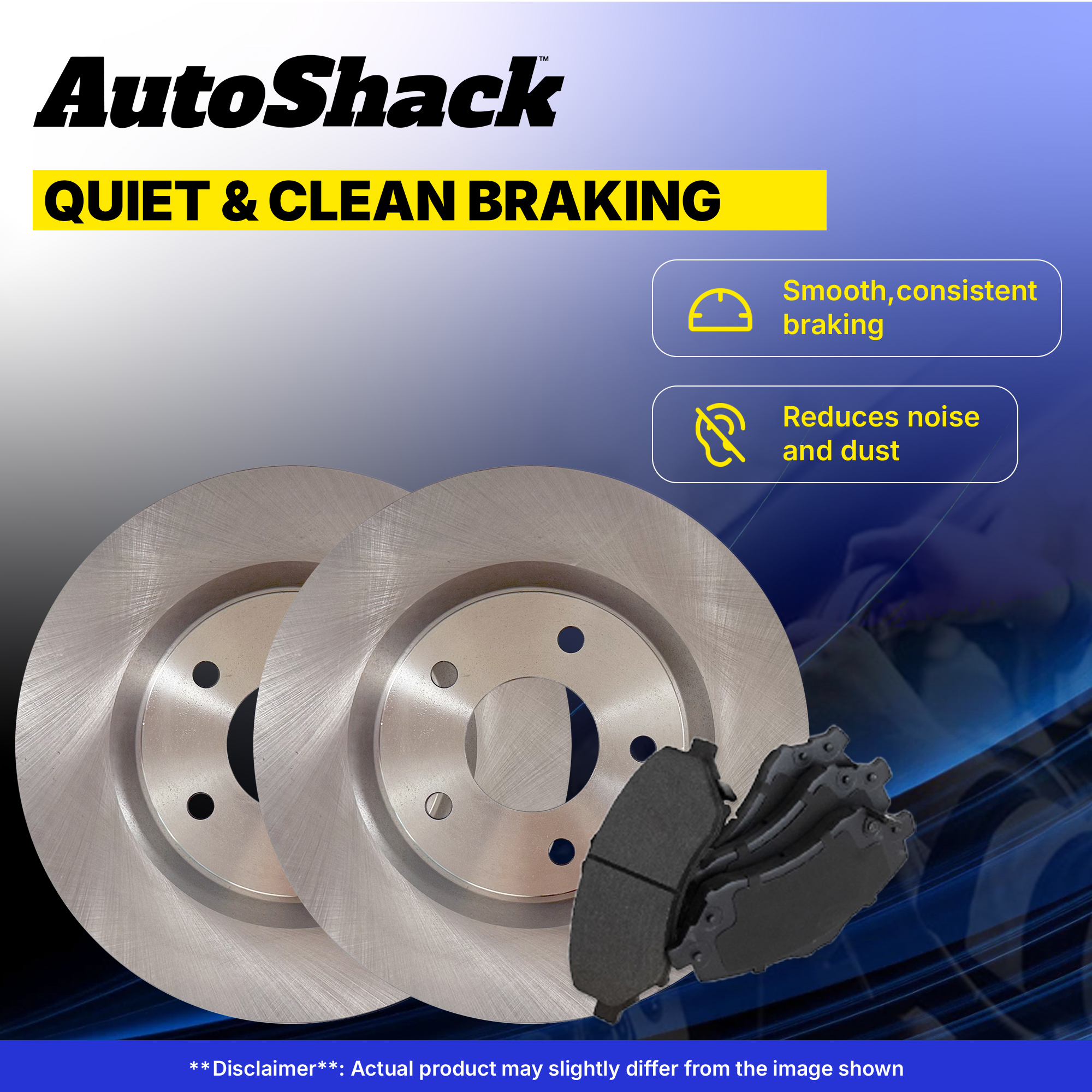 Front Brake Rotors Ceramic Pads for Chevrolet, Silverado 1500 2005-2018