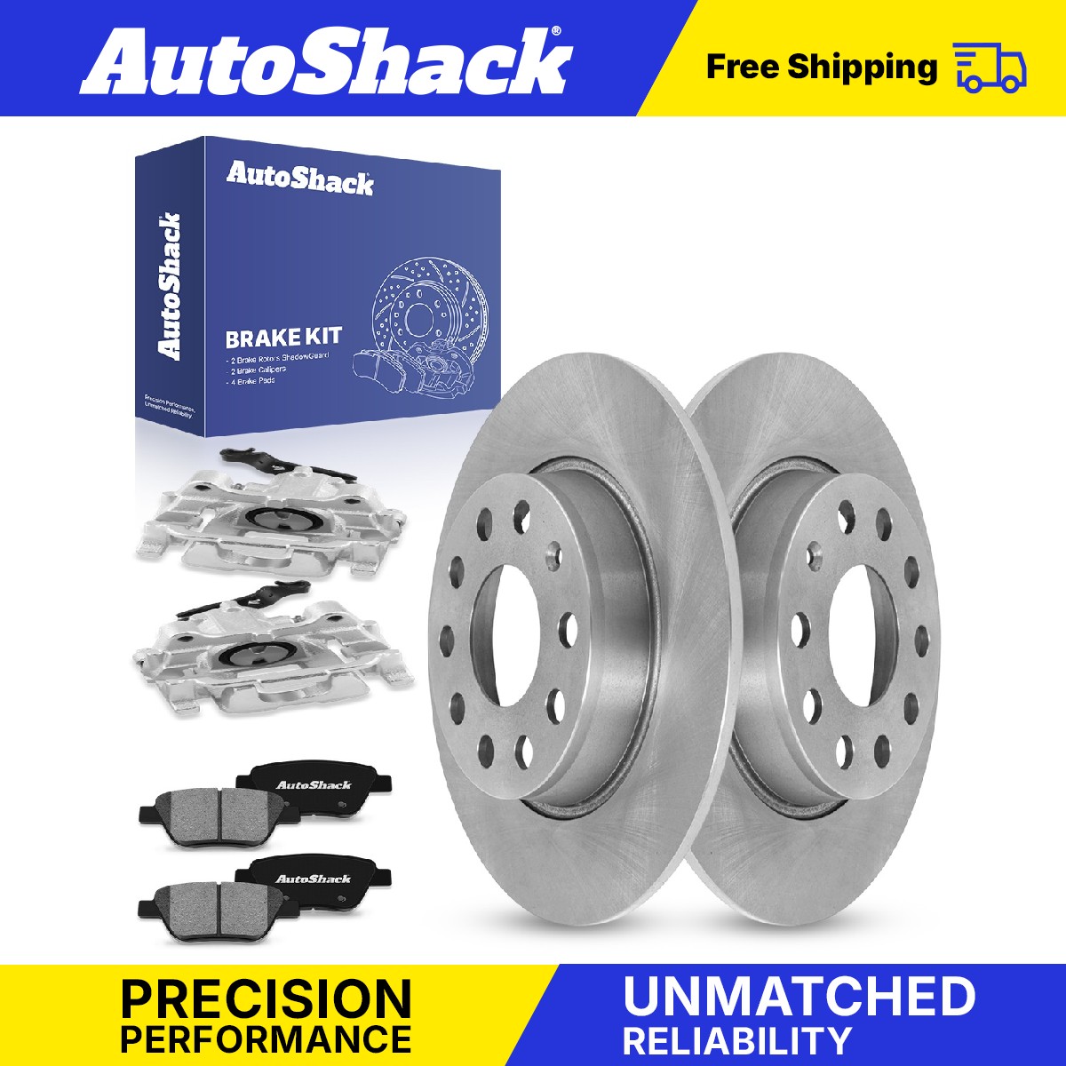 Front Drilled Slotted Brake Rotor Pad Caliper for 2005-2015 Nissan Xterra