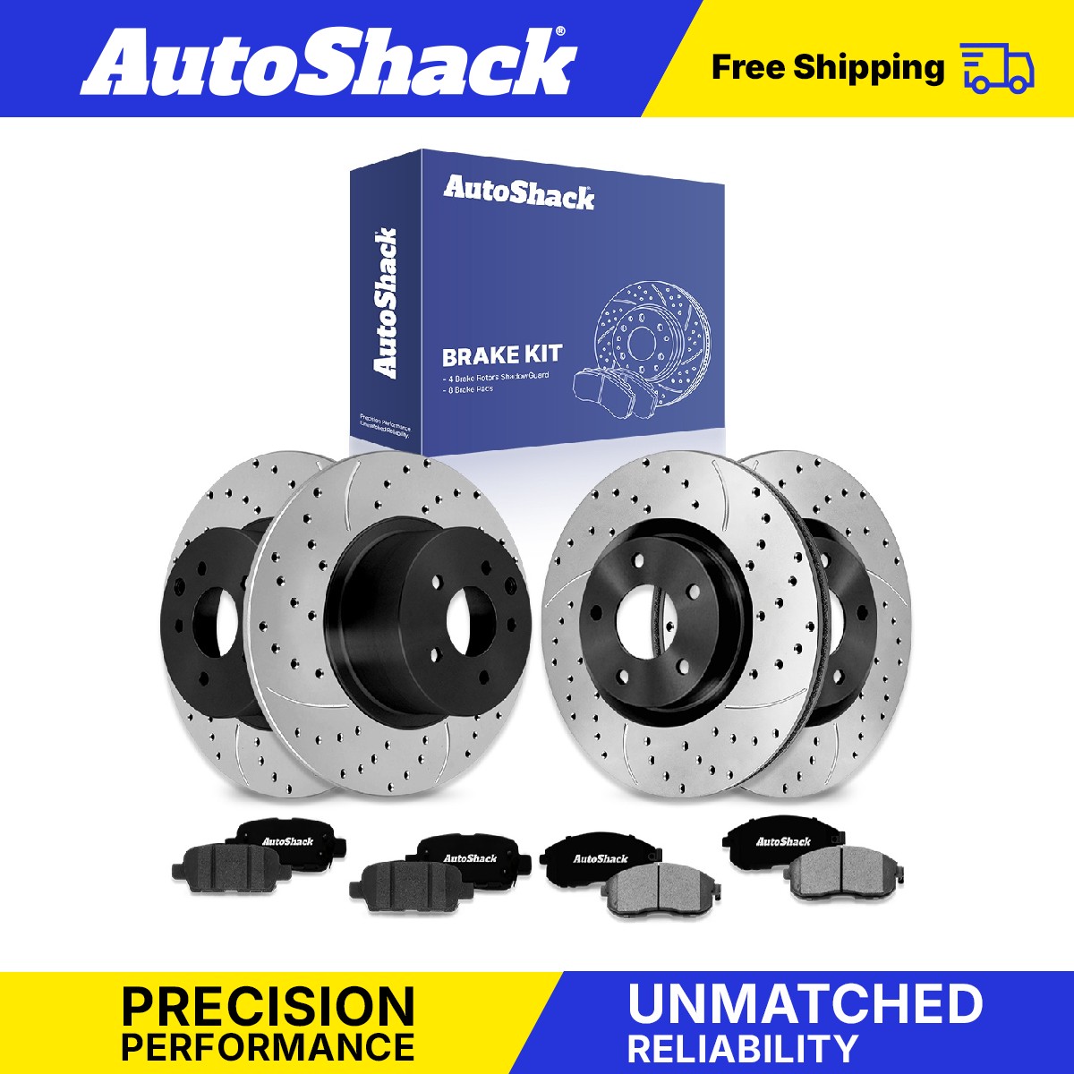 Front Rear Drilled Slotted Brake Rotors Pads for Nissan, Altima 2009-2013