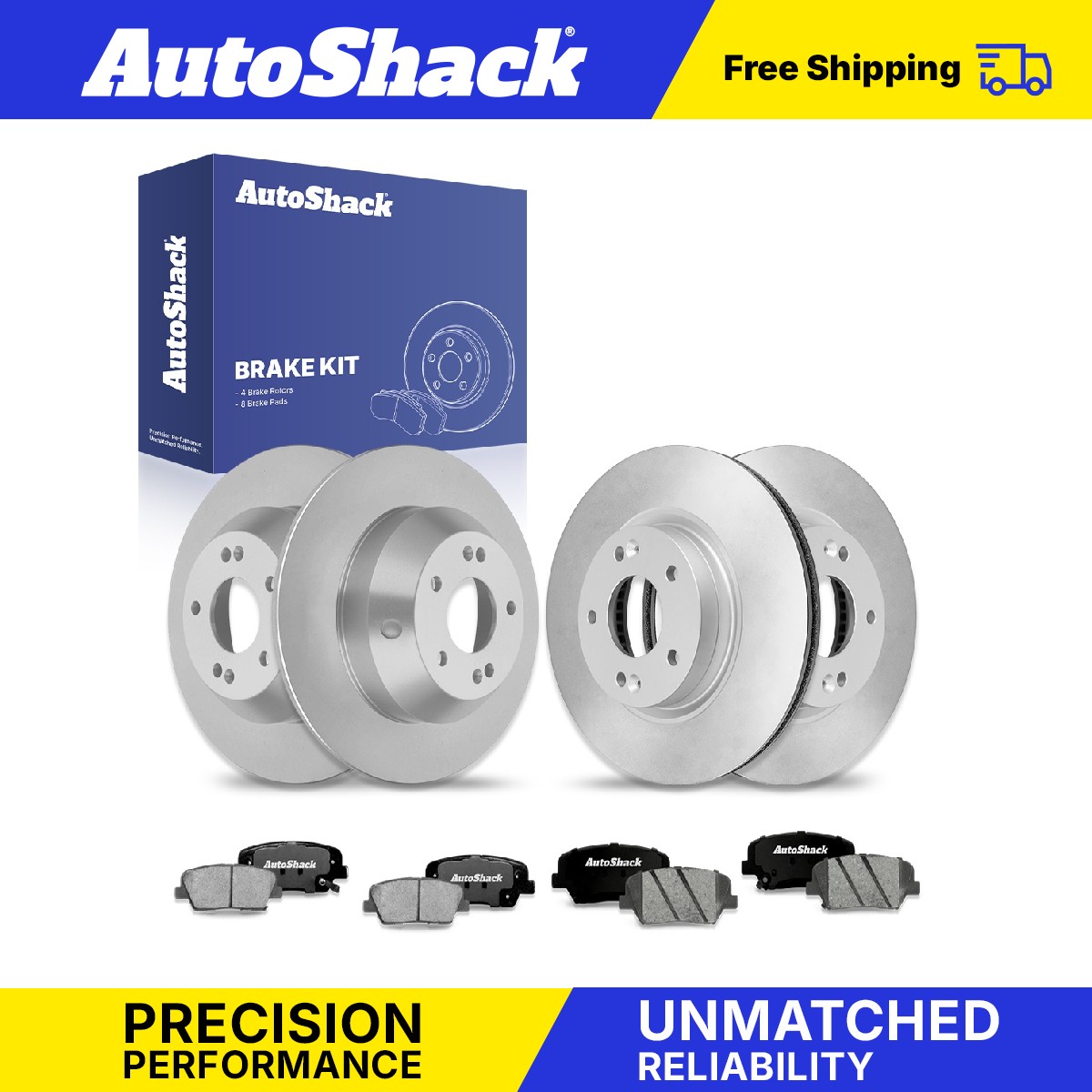 Front Rear Brake Rotors Ceramic Pads for Kia, Sorento 2011-2013