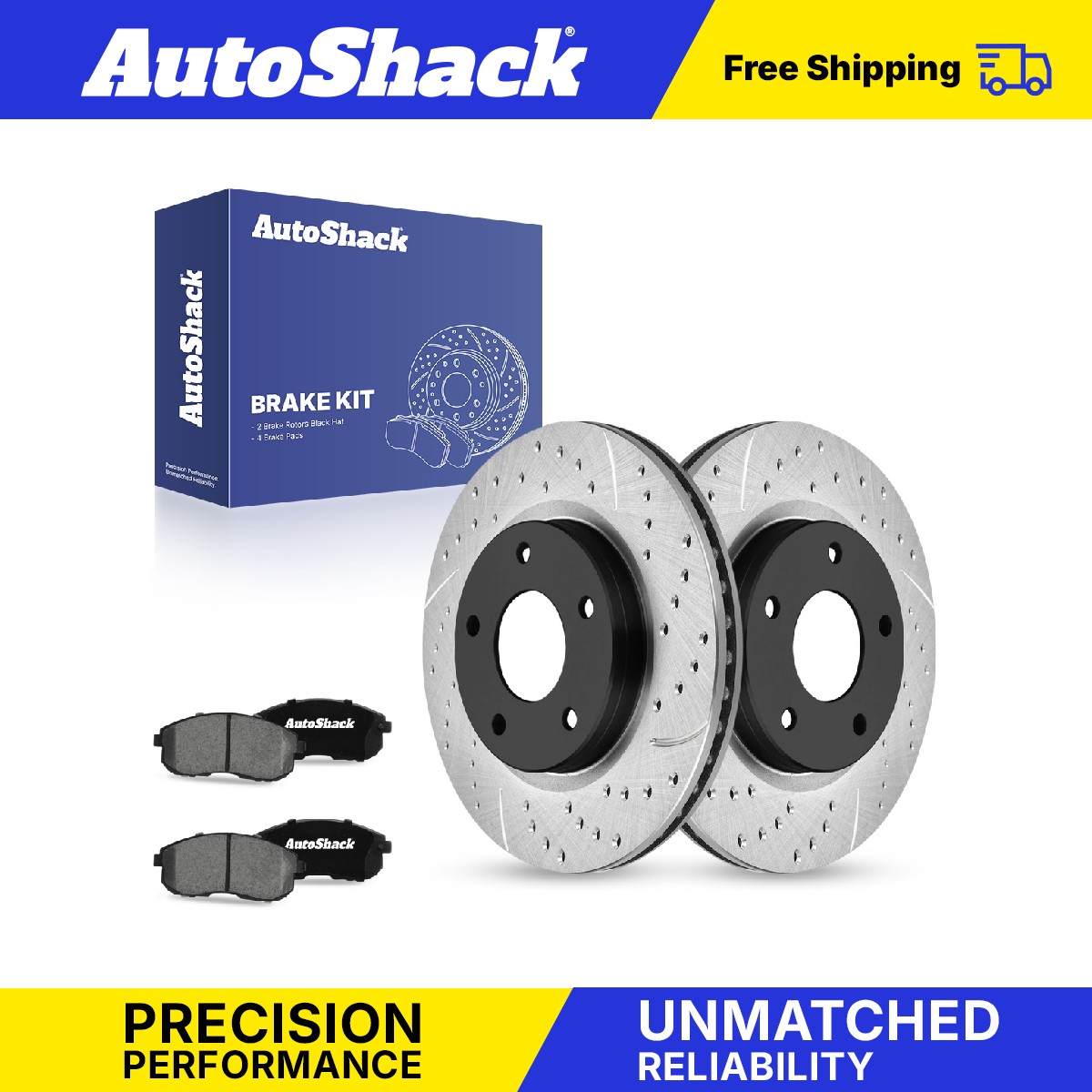Front Drilled Slotted Brake Rotors Ceramic Pads for Nissan Juke Sentra