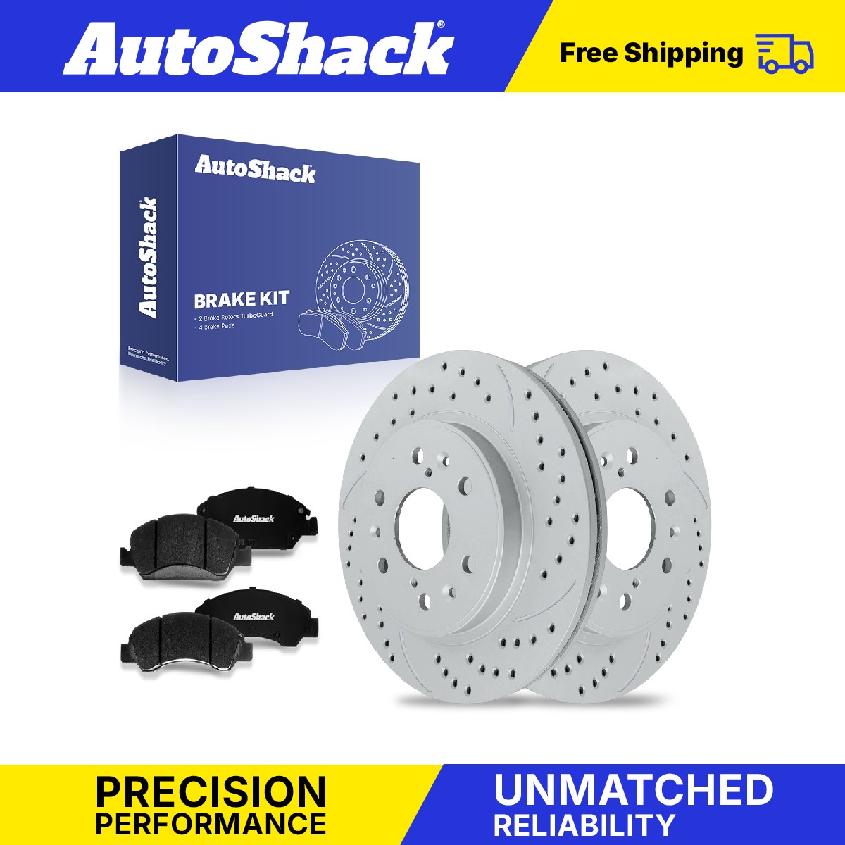 Front Drilled Slotted Brake Rotors Ceramic Pads for Chevy Silverado 1500