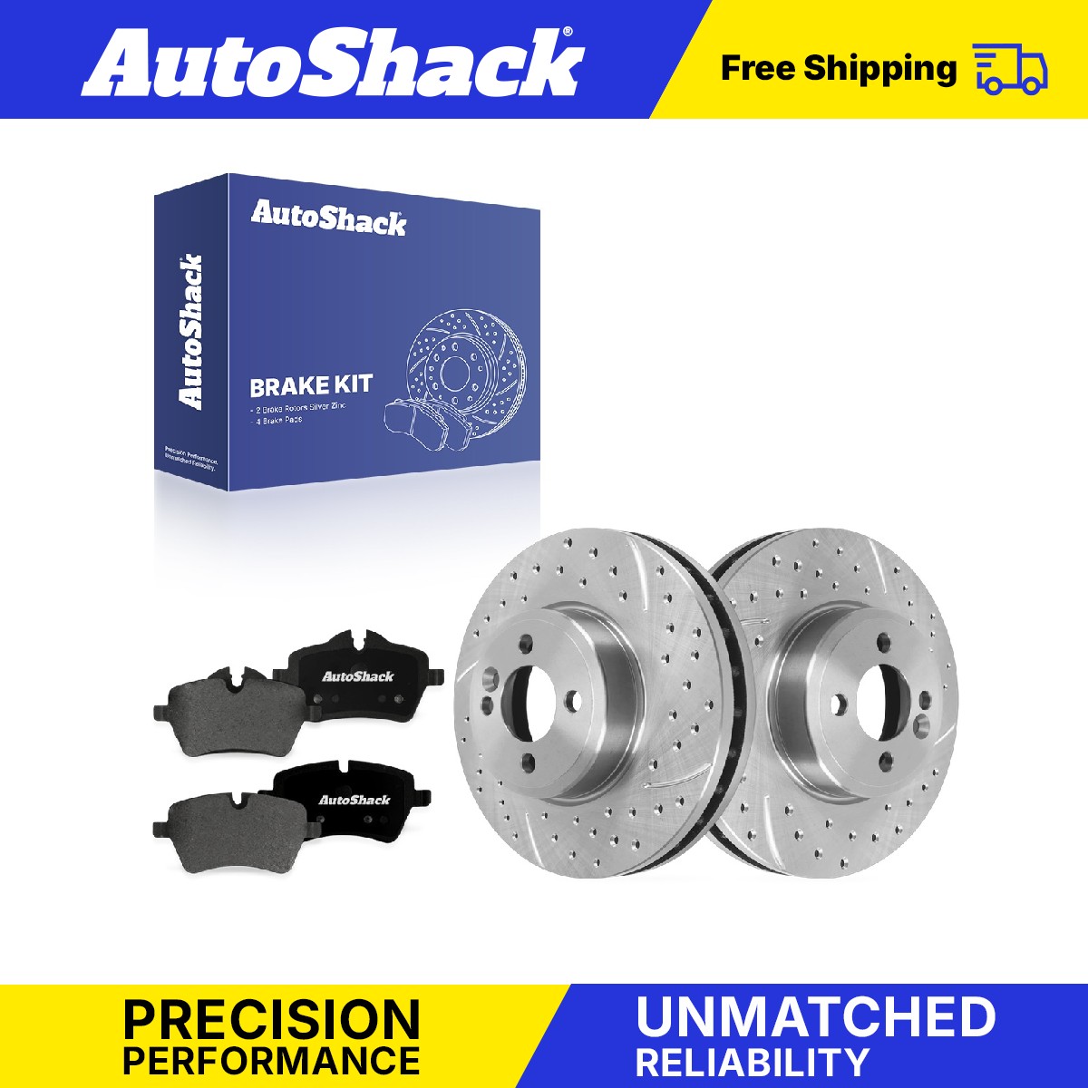 Front Drilled Slotted Brake Rotors Premium Pads for Mini, Cooper 2007-2014
