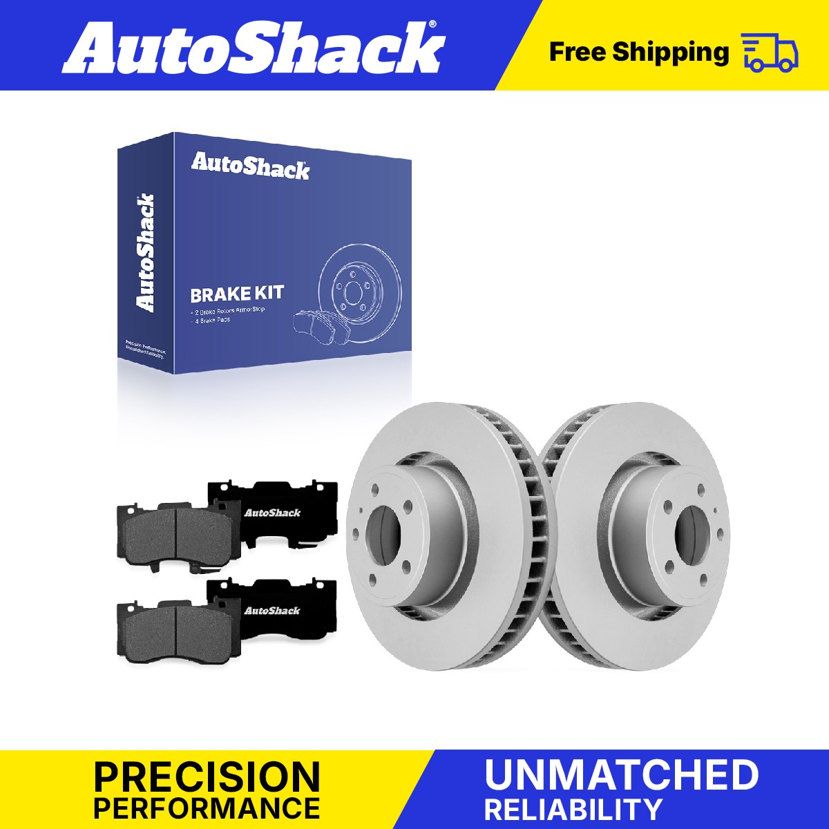 Front Brake Rotors Premium Ceramic Pads for Ford, Mustang 2015-2020