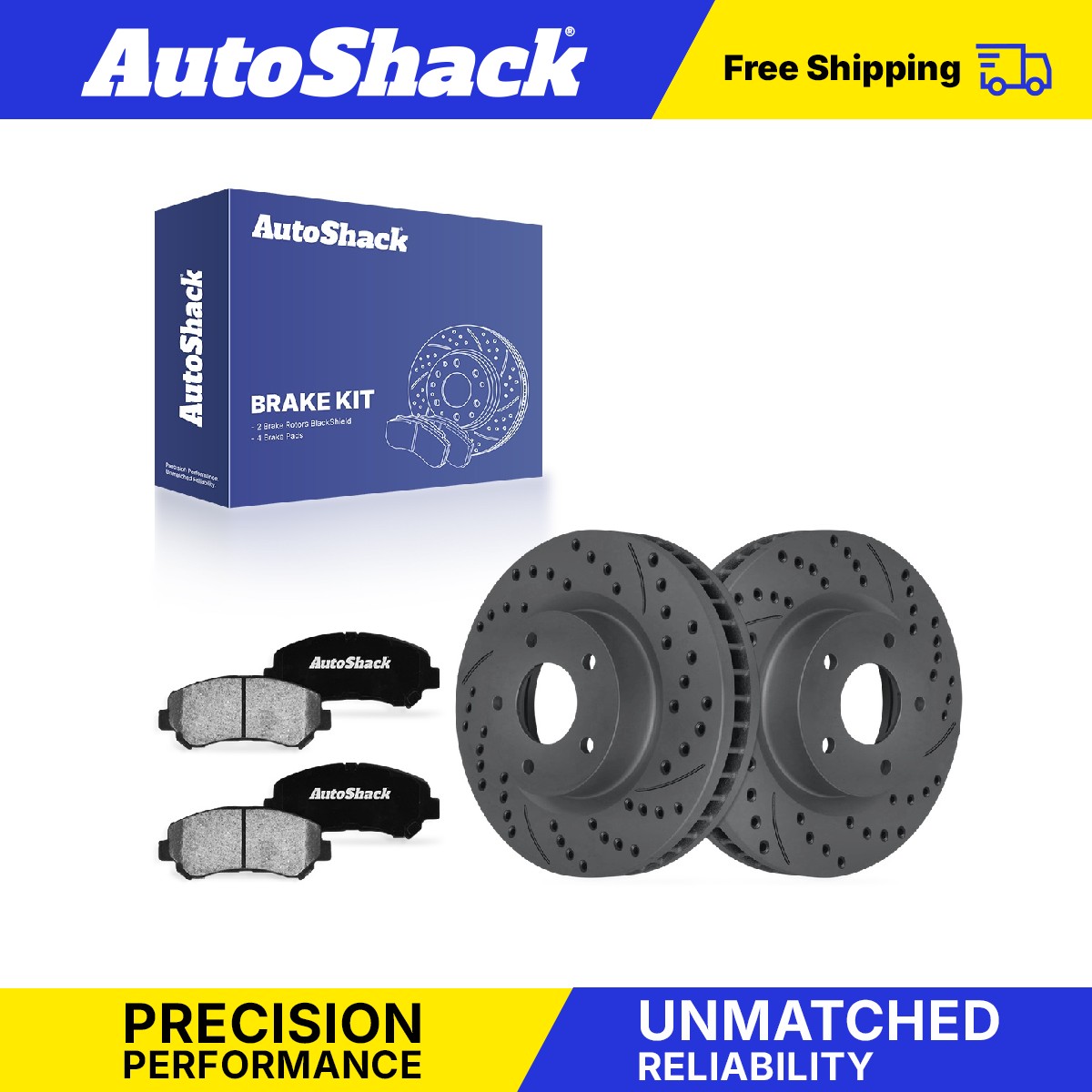 Front Drilled Slotted Brake Rotors Ceramic Pads for Nissan, Rogue 2008-2013