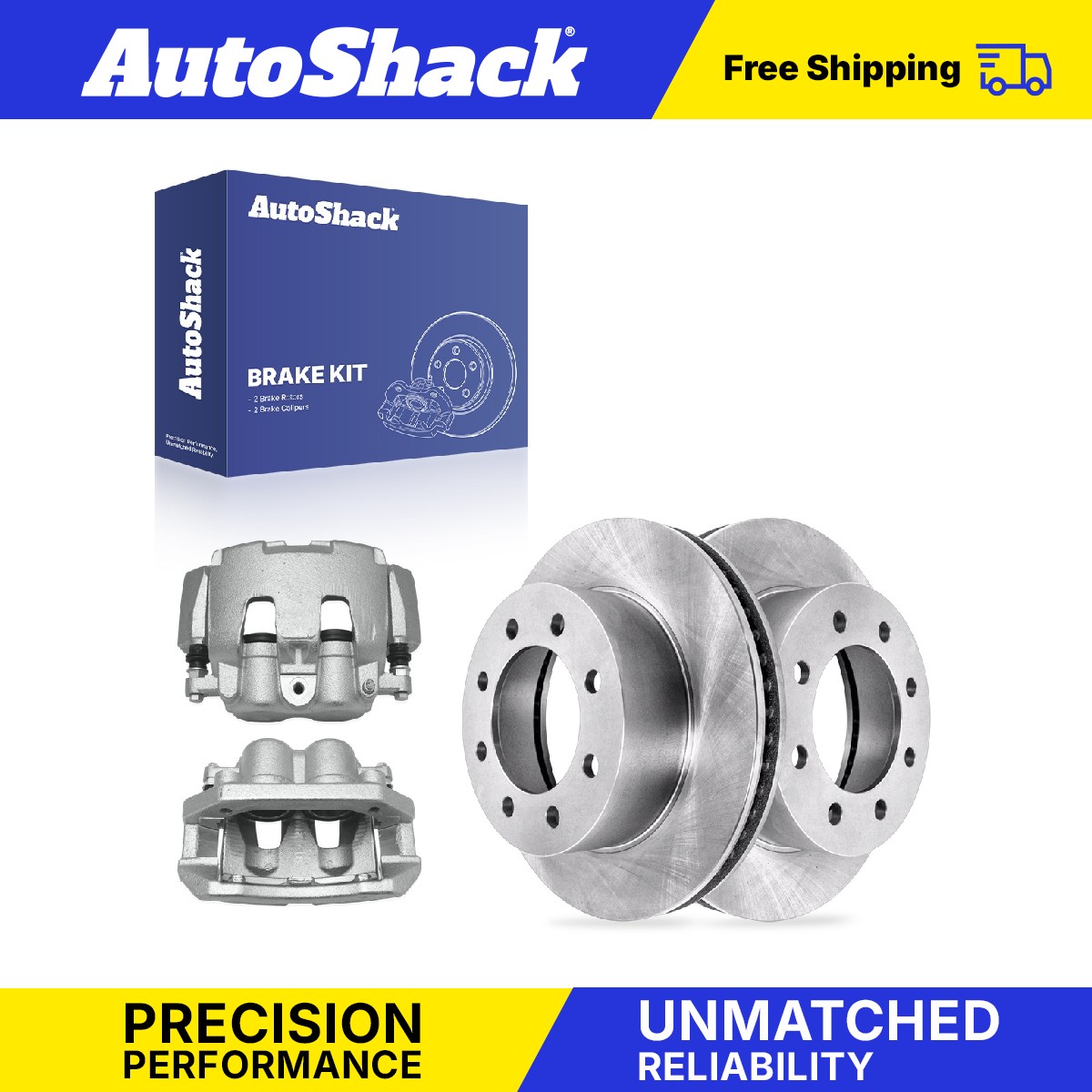 Front Brake Rotors Calipers for Dodge, Ram 1500 2006-2008