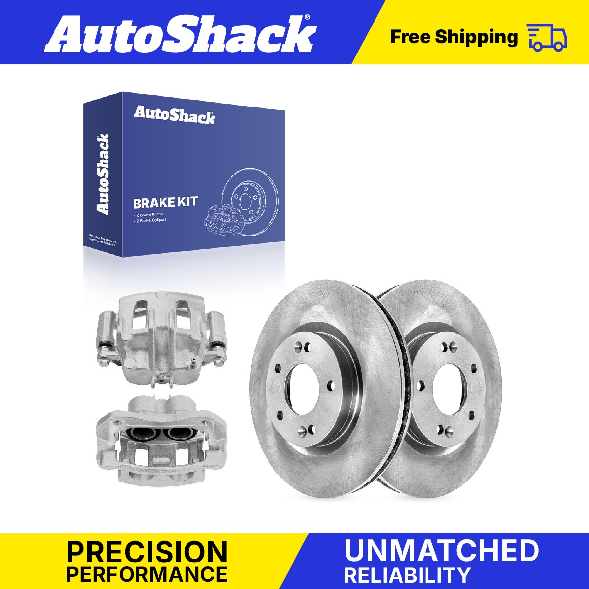 Front Brake Rotors Calipers for Hyundai, Santa Fe 2007-2009