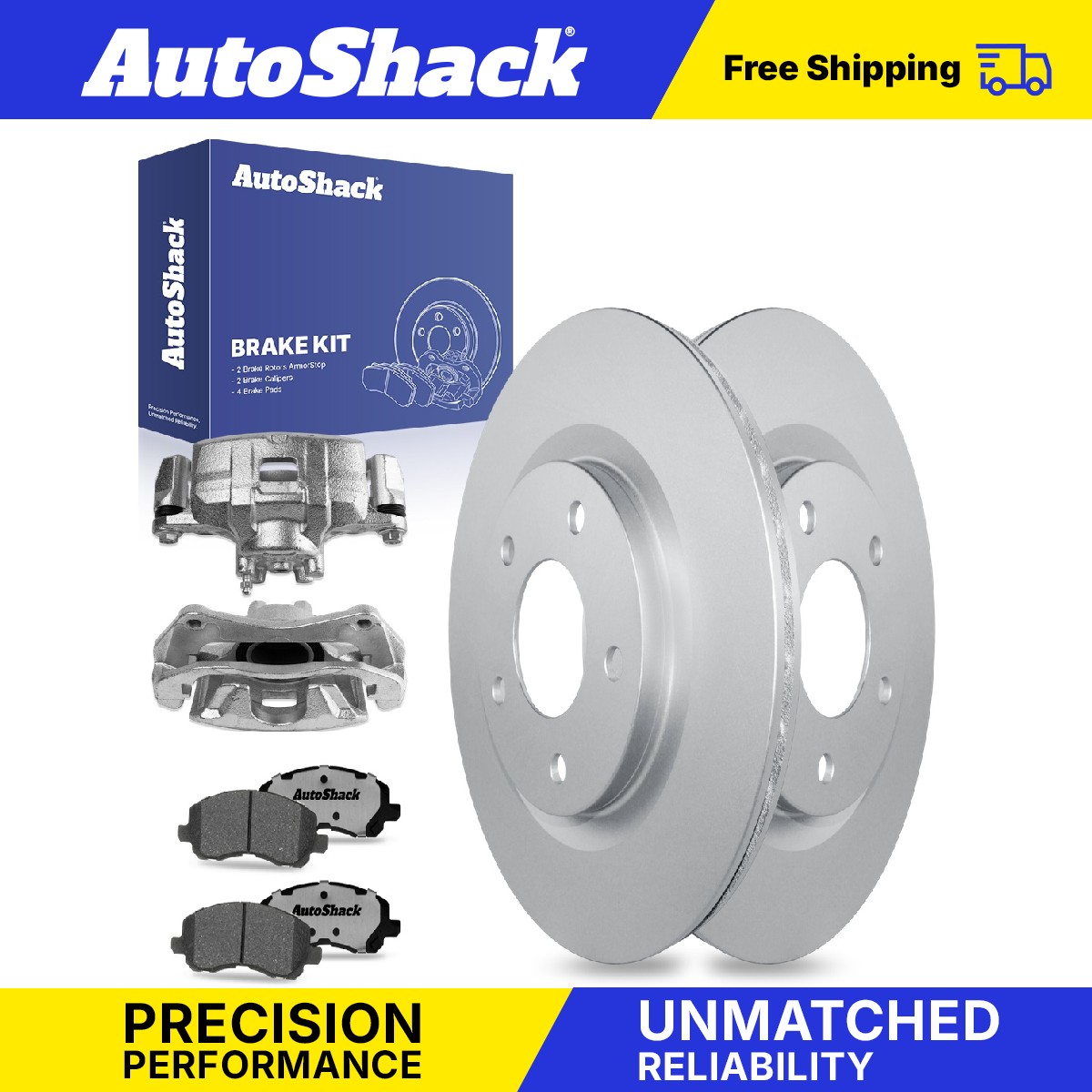 Front Brake Rotors Ceramic Pads Calipers for Mitsubishi Outlander Sport V6