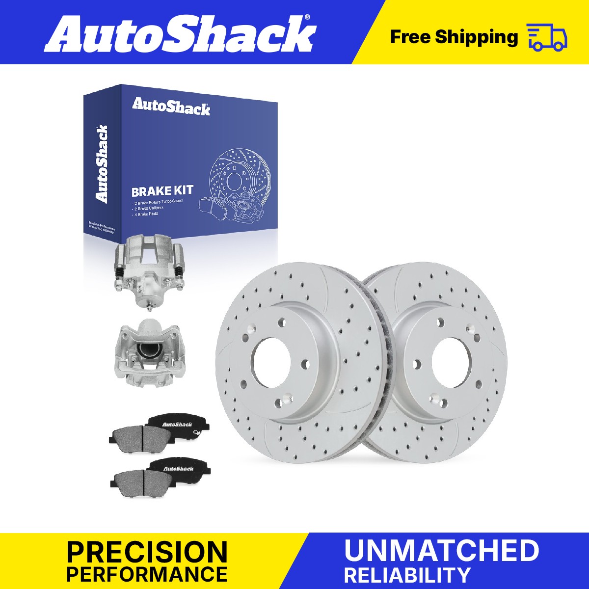 Front Drilled Slotted Brake Rotors Pad Calipers for Hyundai, Sonata 11-15
