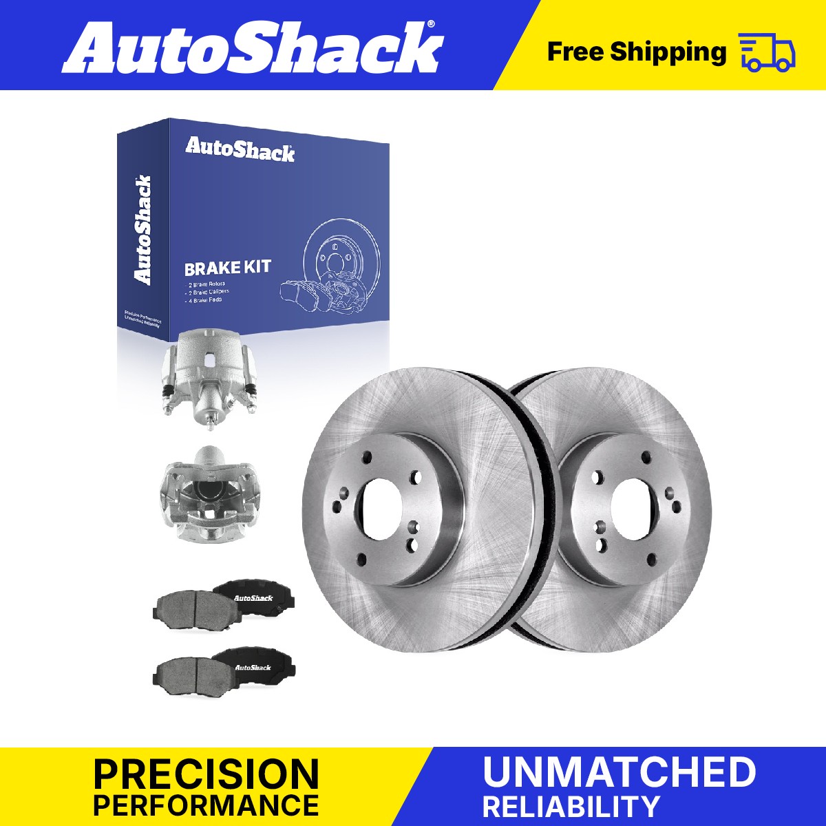 Front Brake Rotors Ceramic Pads Calipers for Honda, Accord 2003-2005