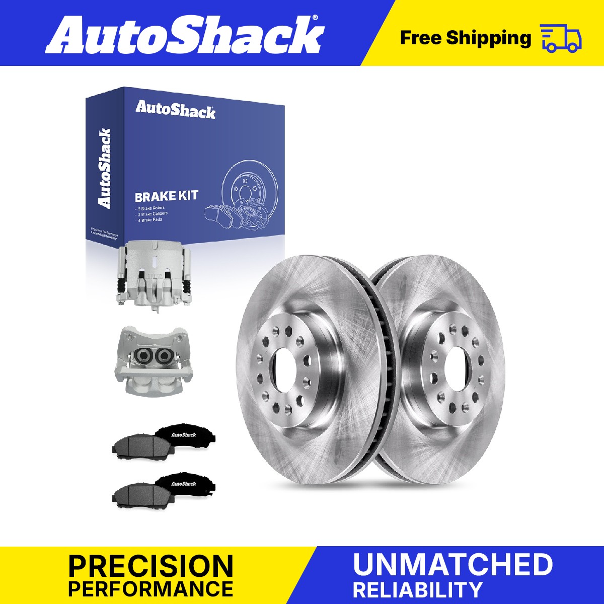 Front Brake Rotors Premium Pads Calipers for Buick, Enclave 2019, 4WD V6 3.6L