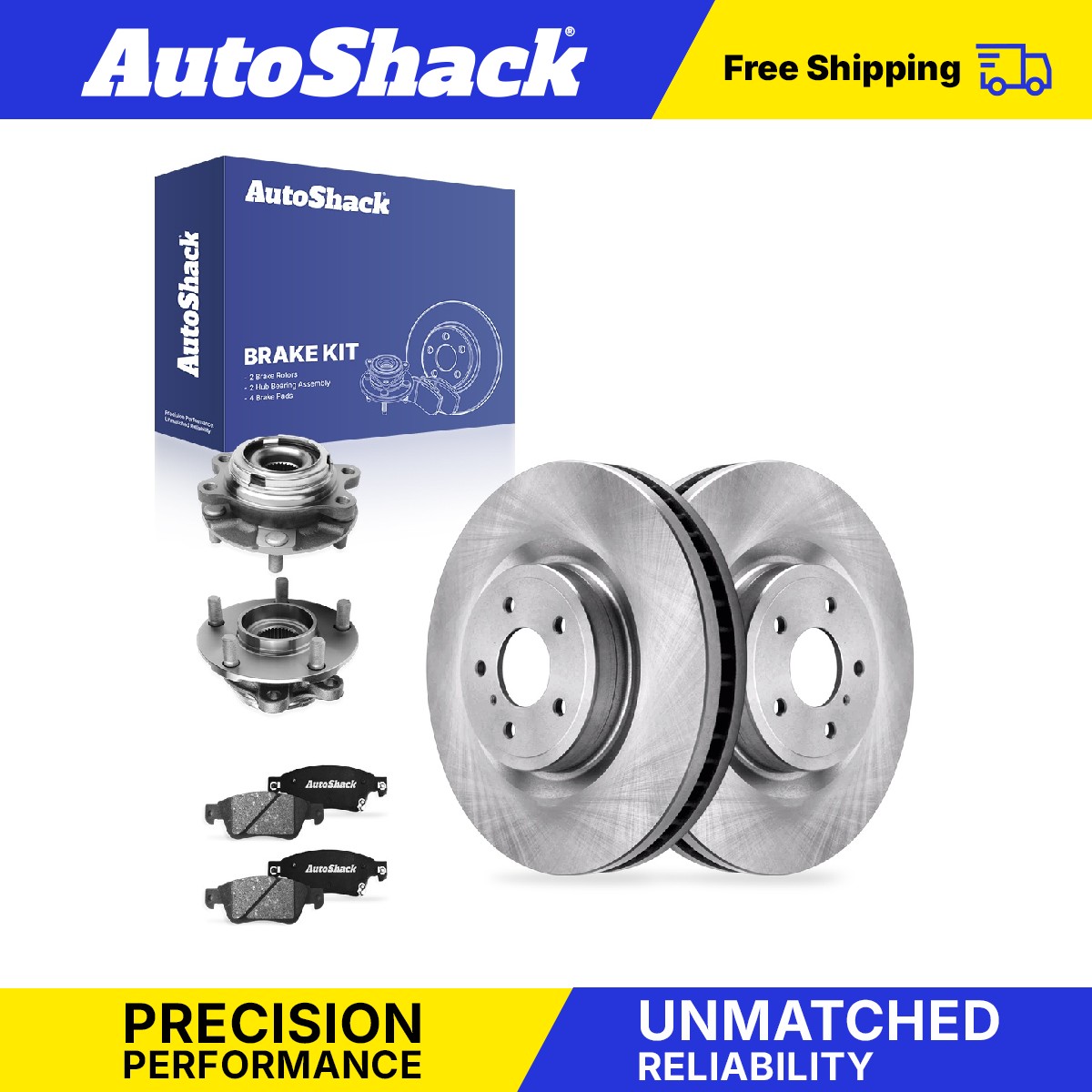 Front Brake Rotors Ceramic Pads Hubs for INFINITI, Q60 2014, AWD V6 3.7L