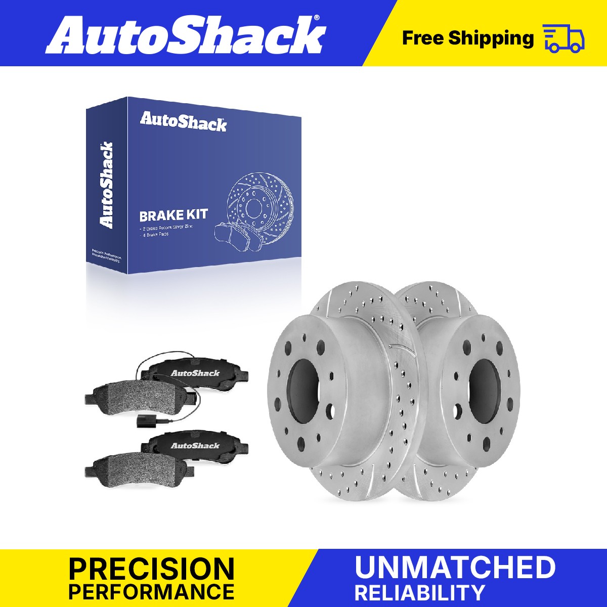 Rear Drilled Slotted Brake Rotors Ceramic Pads for Ram ProMaster 2500 3.6L