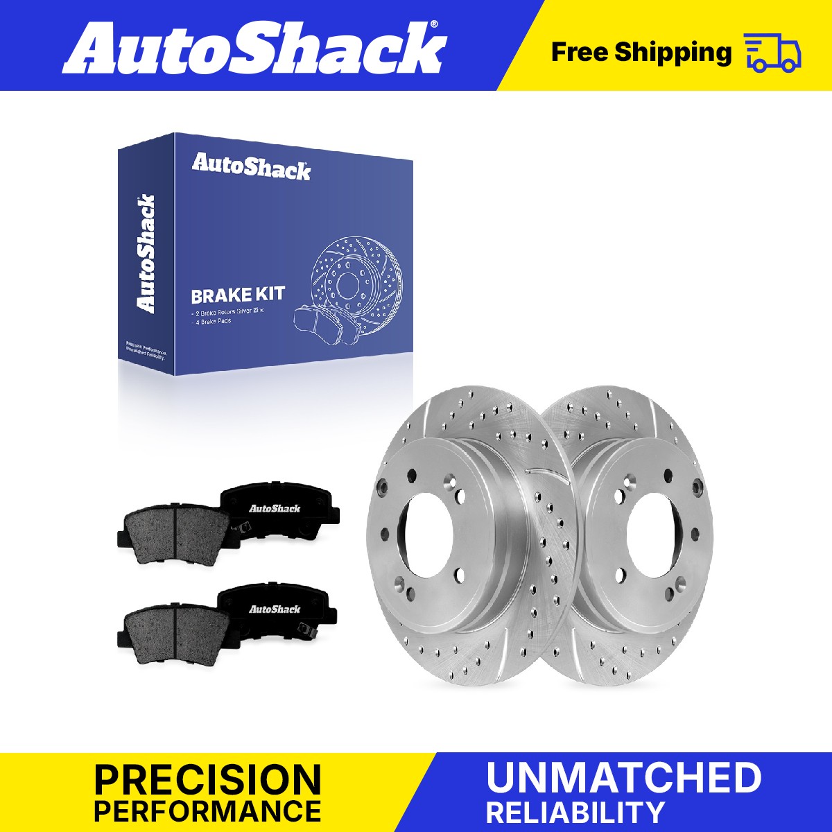 Rear Drilled Slotted Brake Rotors Premium Pads for Hyundai, Sonata 2011-2015