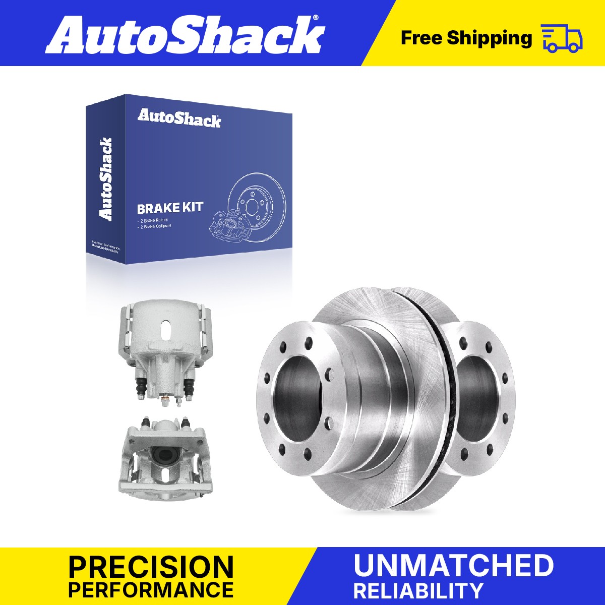 Rear Brake Rotors Calipers for Dodge, Ram 1500 2006-2008