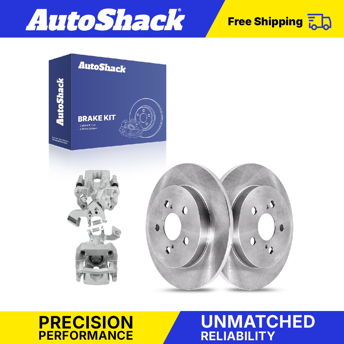 Rear Brake Rotors Calipers for Toyota Prius AWD-e 2017-2022 Prius Prime