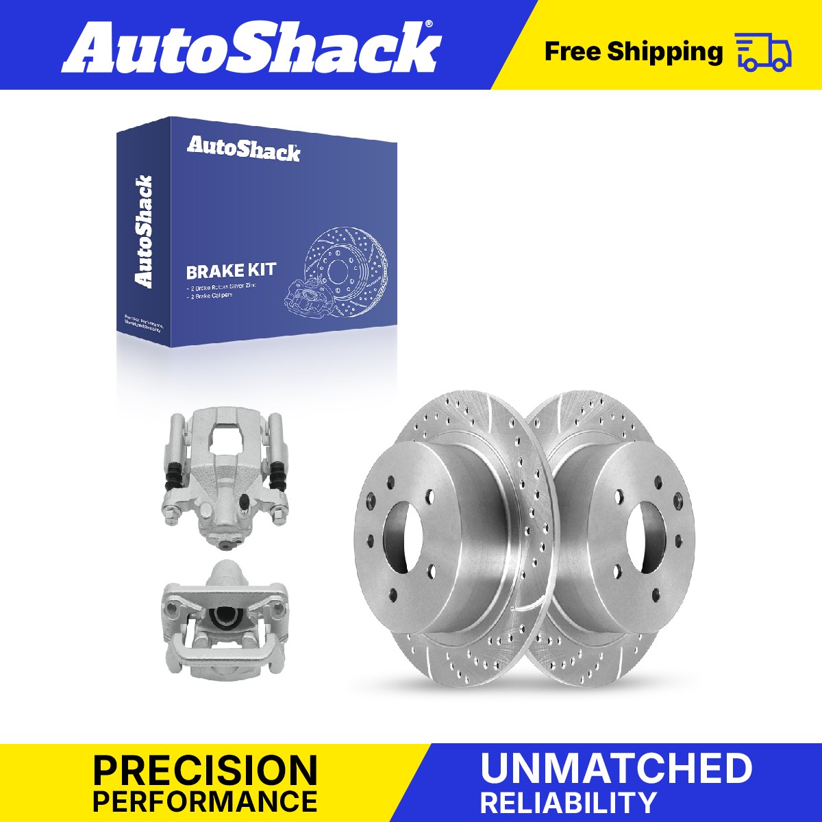 Rear Drilled Slotted Brake Rotors Calipers for Nissan, Maxima 2019-2023