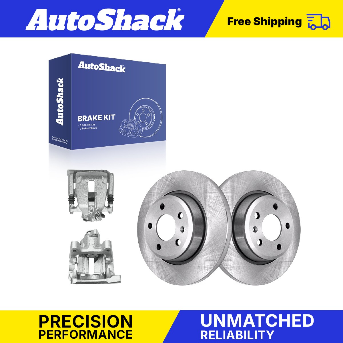 Rear Brake Rotors Calipers for Audi, Q5 2009-2012, AWD L4 2.0L V6 3.2L