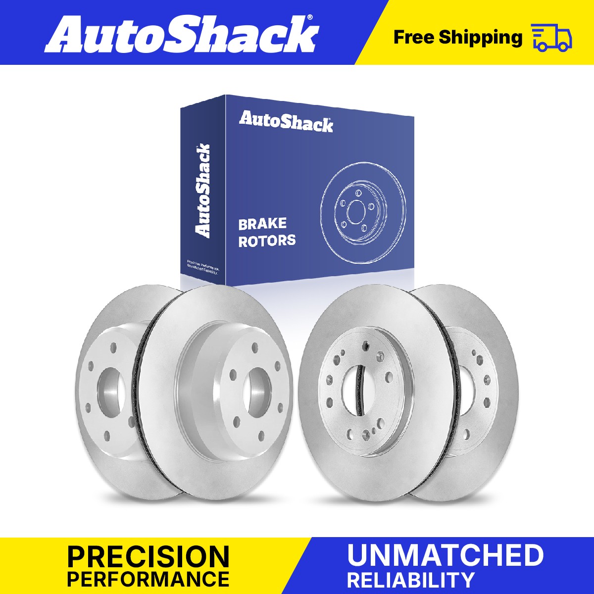 Front Rear Brake Rotors Set for GMC, Sierra 1500 2005-2006