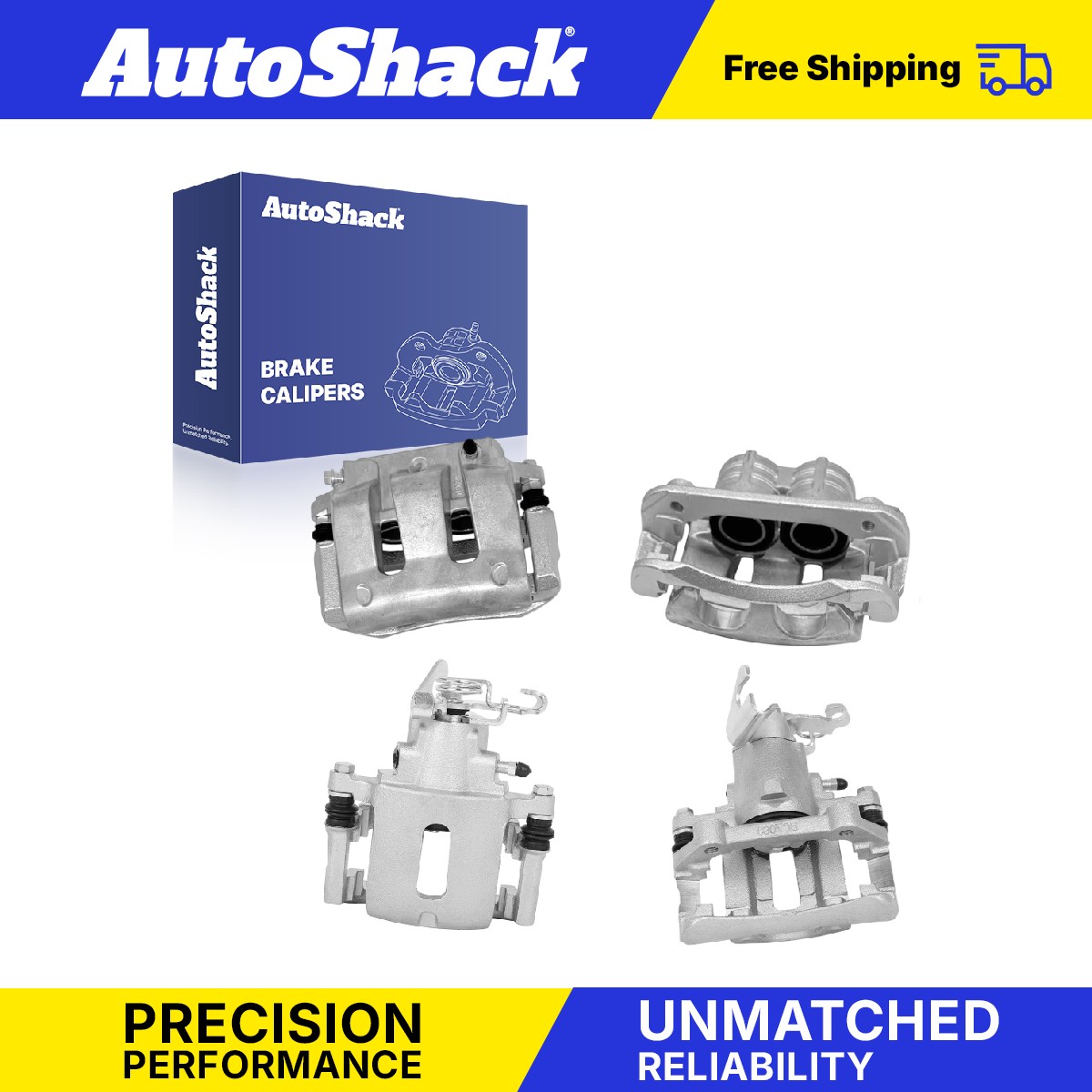 Front Rear Brake Calipers for Ford, Mustang 2005-2010, RWD V6 4.0L