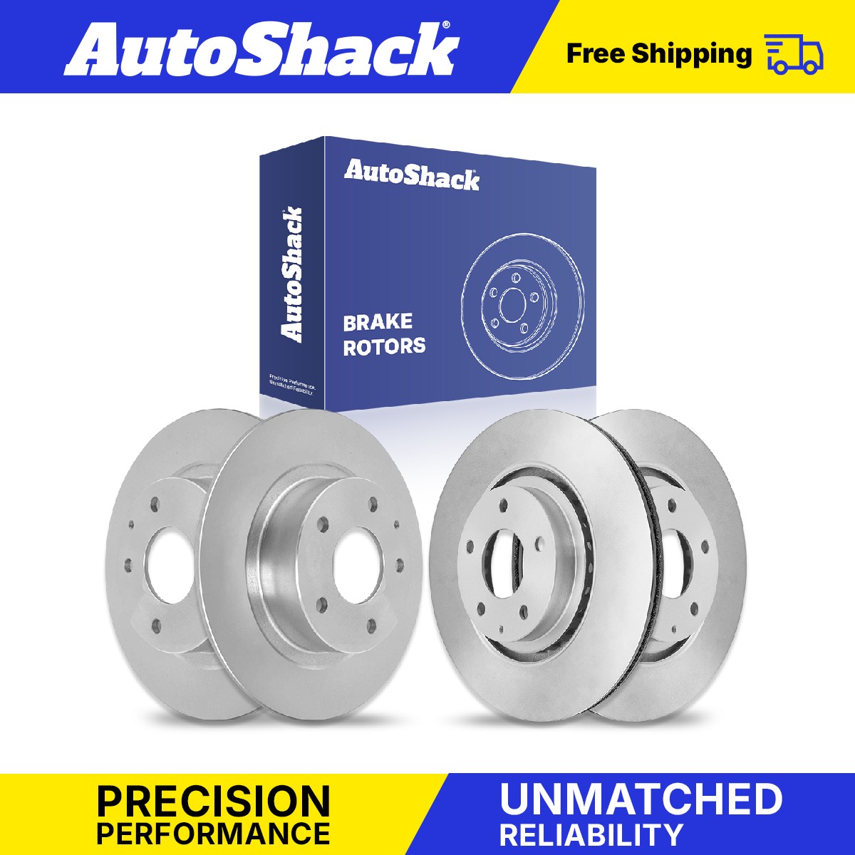 Front Rear Brake Rotors Set for Mazda, 6 2019-2021, FWD L4 2.5L