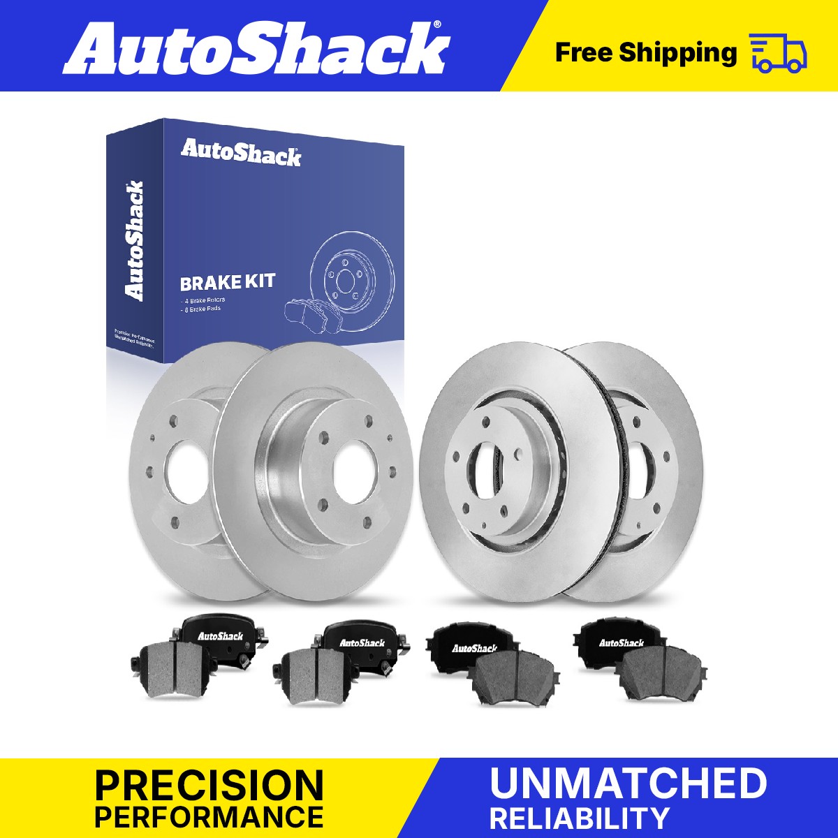 Front Rear Brake Rotors Ceramic Pads for Mazda, 6 2019-2021, FWD L4 2.5L