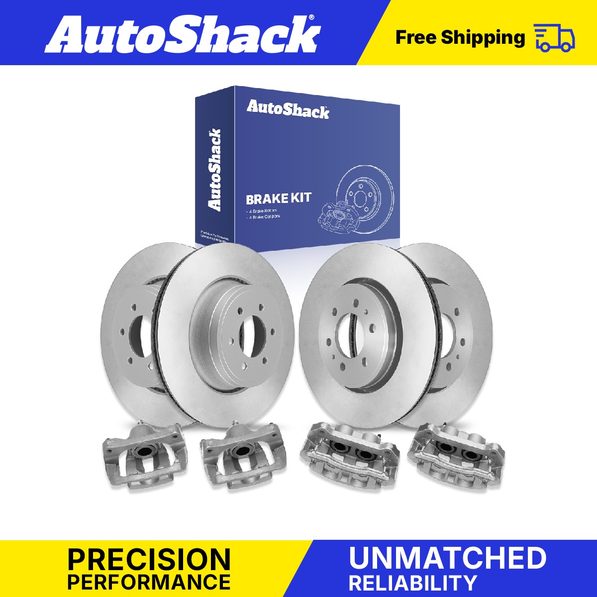 Front Rear Brake Rotors Calipers for 2012-2016 2018 Ford F-150 3.5L 5.0L