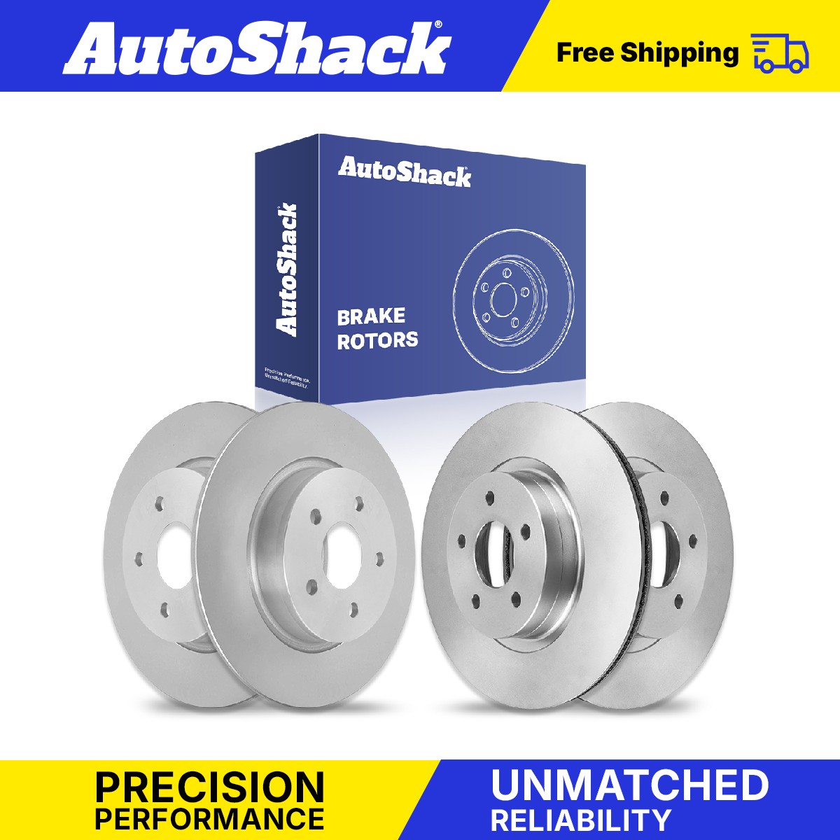 Front Rear Brake Rotors Set for Volvo, S40 2004-2011