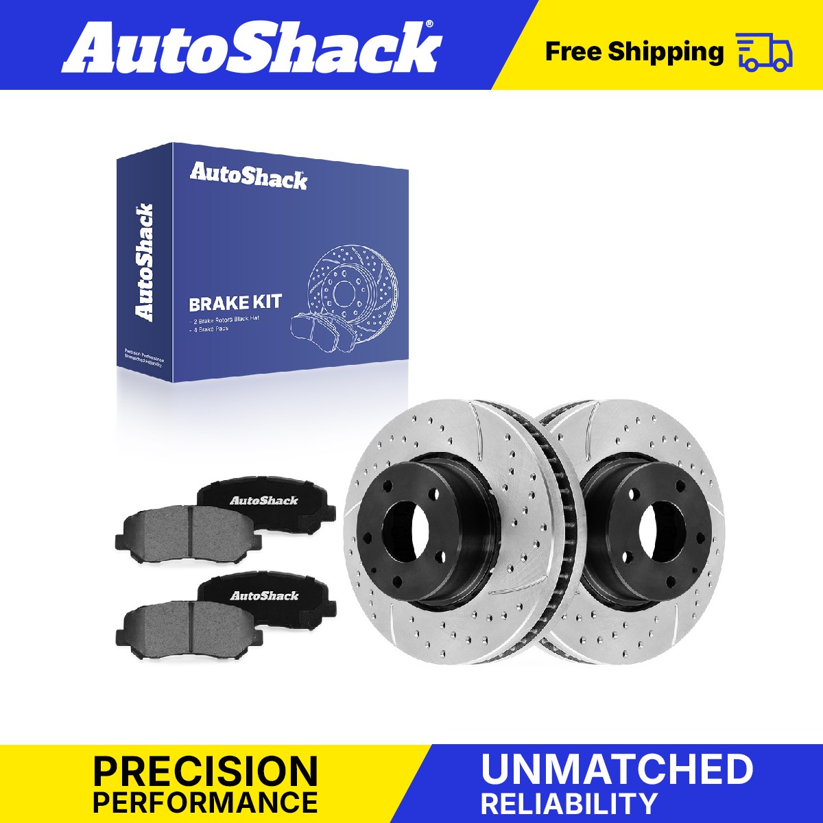 Front Drilled Slotted Brake Rotors Ceramic Pads for 2016-2023 Mazda CX-5