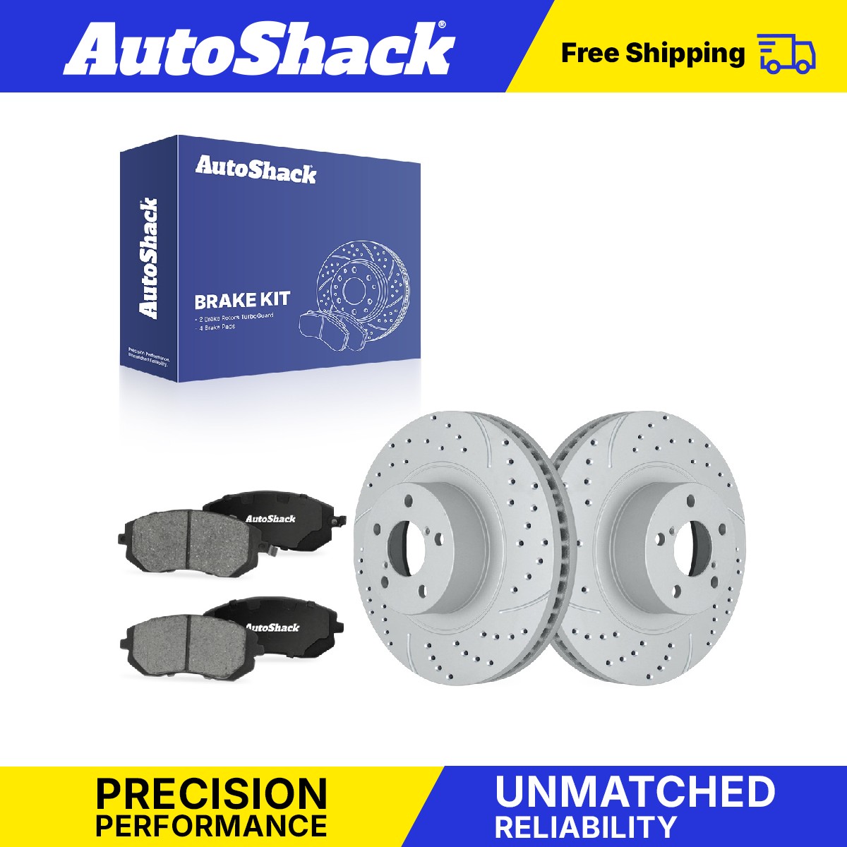 Front Drilled Slotted Brake Rotors Ceramic Pads for Subaru, Outback 2005-2012