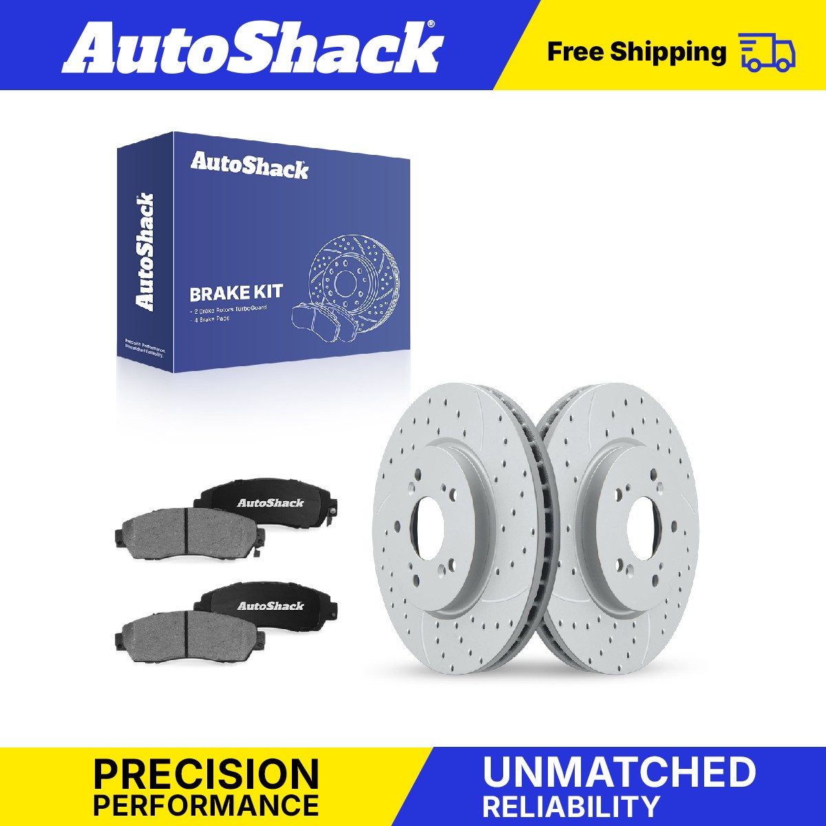 Front Drilled Slotted Brake Rotors Ceramic Pads for Honda, CR-V 2012-2016