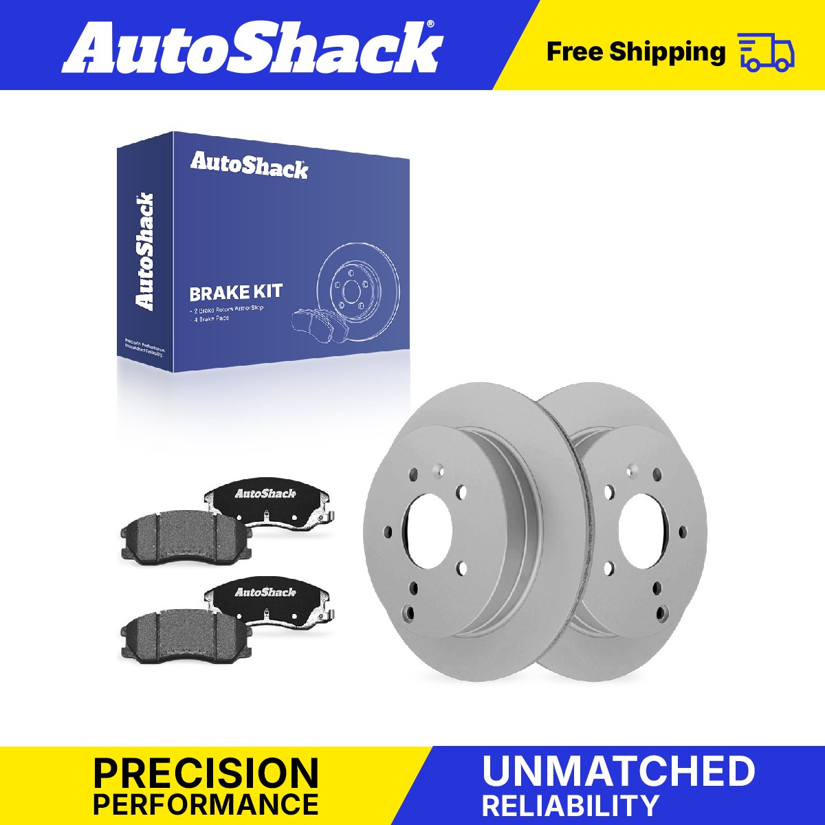 Rear Brake Rotors Ceramic Pads for Chevrolet, Equinox 2007-2009