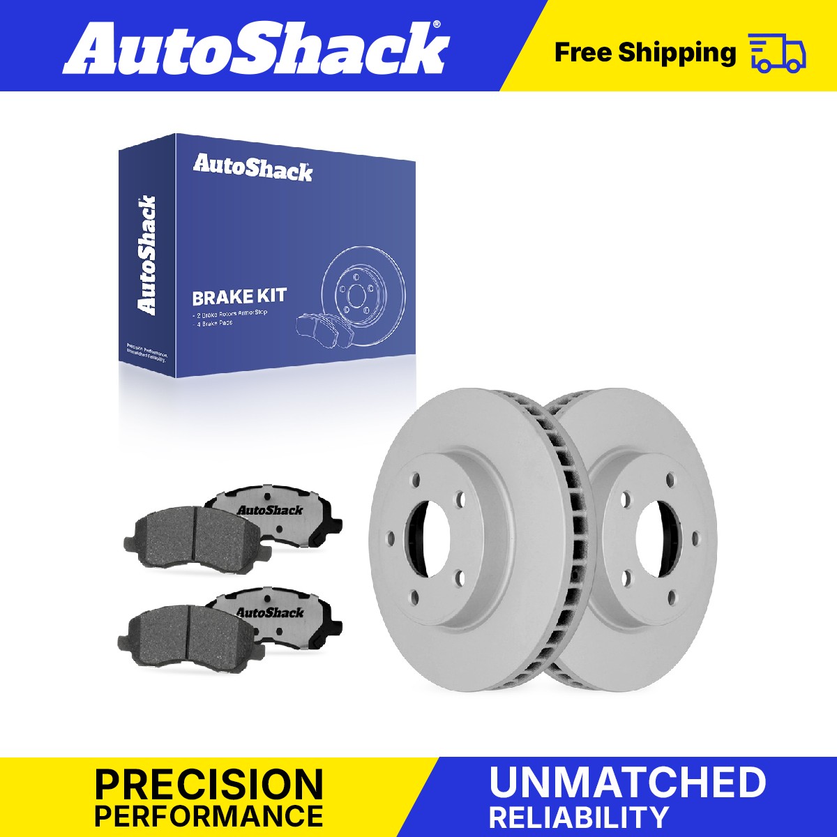 Front Brake Rotors Ceramic Pads for Mitsubishi, Lancer 2008-2017