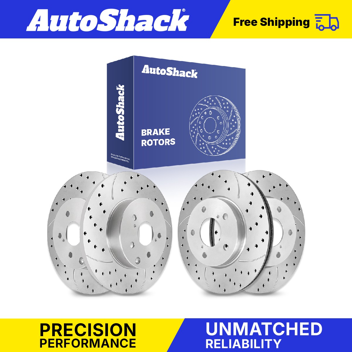 Front Rear Drilled Slotted Brake Rotors for Toyota RAV4 Lexus HS250h 2.5L