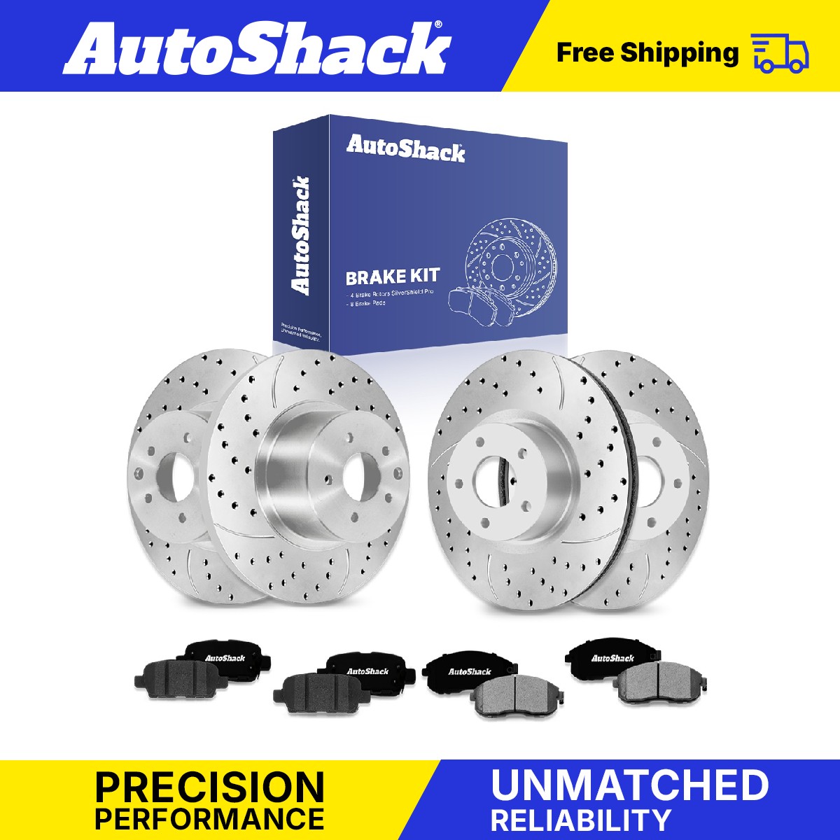 Front Rear Drilled Slotted Brake Rotors Pads for Nissan, Altima 2009-2013