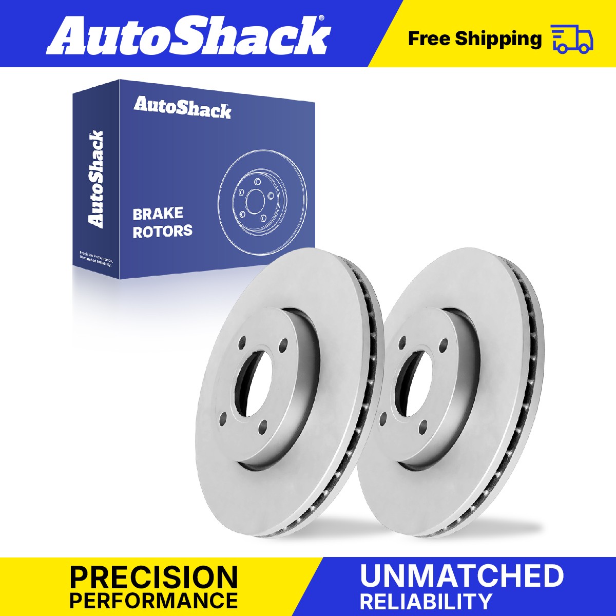 Front Brake Rotors Pair for Ford, Focus 2005-2007, FWD L4 2.0L 2.3L