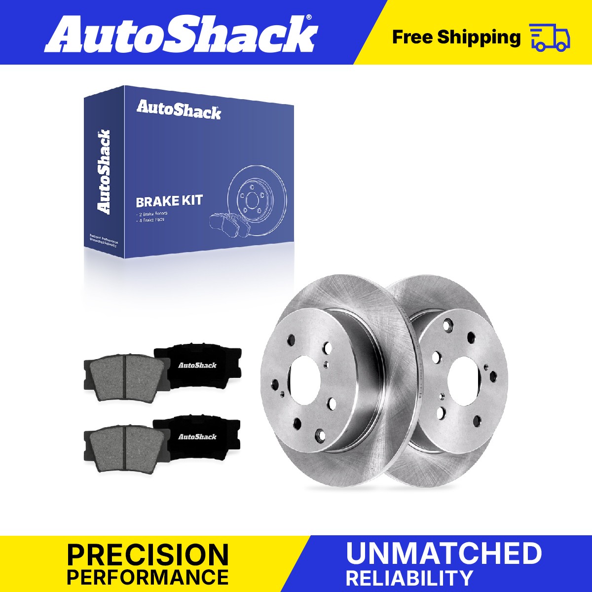 Rear Brake Rotors & Pads for 2006-2018 Toyota RAV4 2010-2012 Lexus HS250h 2.5L