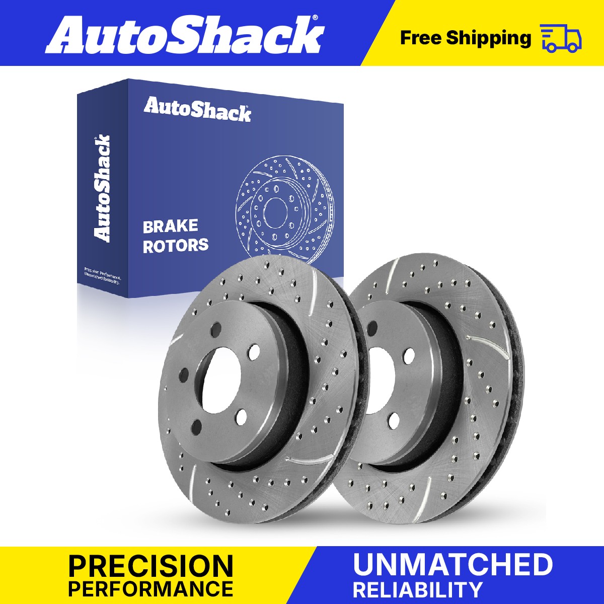 Front Drilled Slotted Brake Rotors for Dodge Nitro 2008-2012 Jeep Liberty - Picture 1 of 7