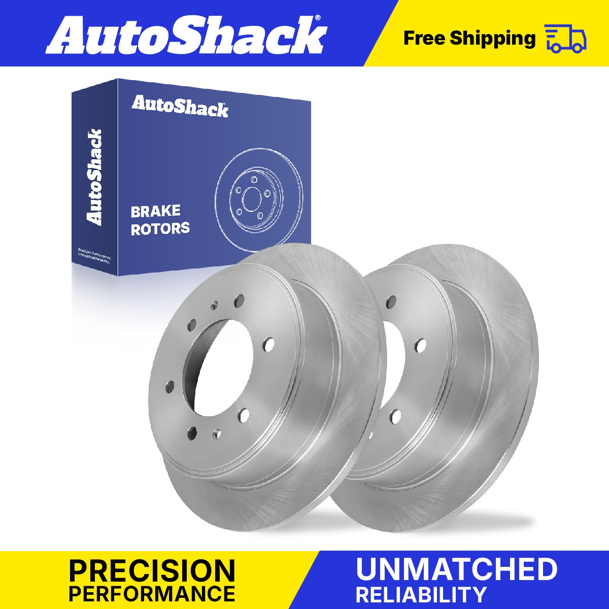 Rear Brake Rotors Pair for Hummer, H3 2006-2010, 4WD L5 3.5L 3.7L V8 5.3L
