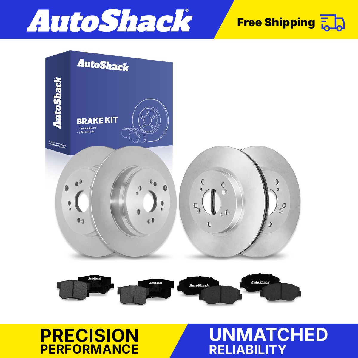 Front & Rear Brake Rotors & Pads for 2005-2006 Honda CR-V 2.4L
